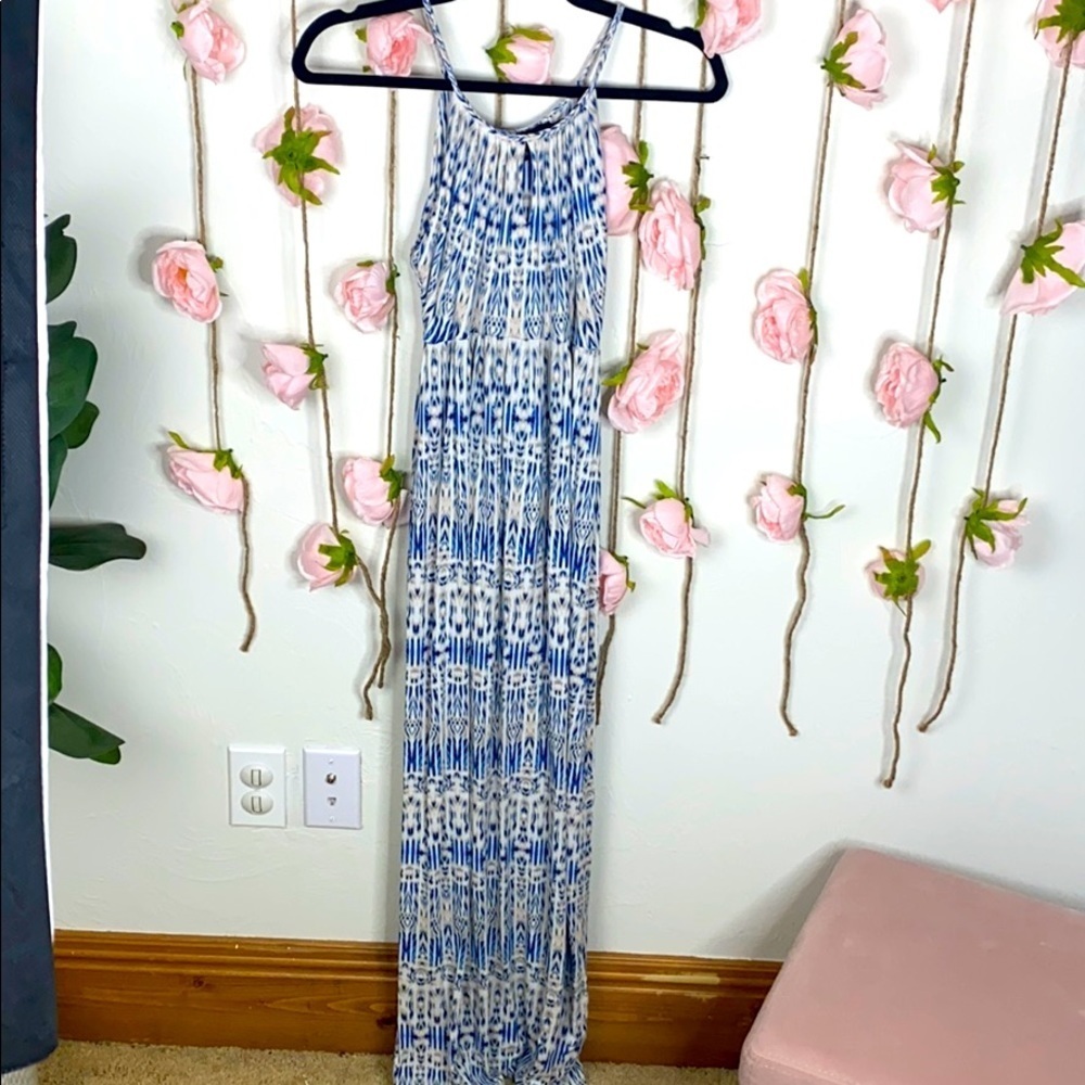 Blue Printed Maxi